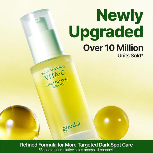 GOODAL Green Tangerine Vitamin C Serum - Advanced Version (2.02 Fl Oz (Pack of 2