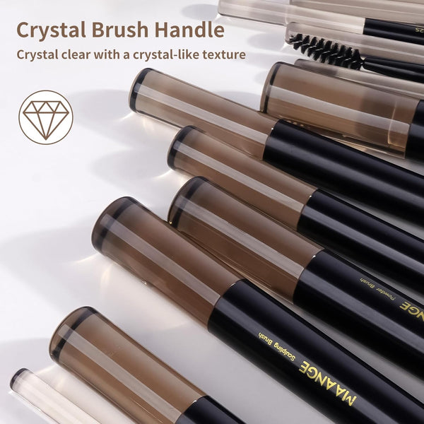 MAANGE Makeup Brushes 30 Pcs Makeup Kit, Multi-Functional Makeup Tool Set with 20 Pcs Makeup Brush Foundation Brush Make up Brushes Set with Bag,Black