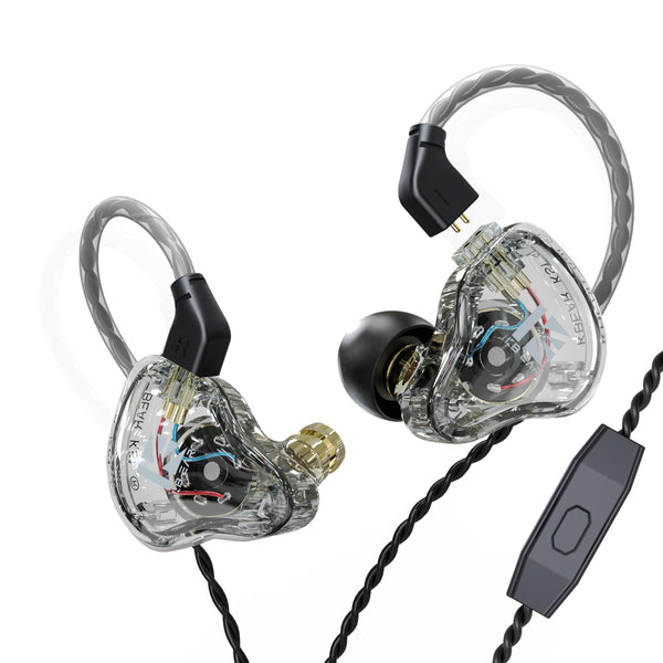 YINYOO KBEAR KS1 in Ear Monitor Bass Earbuds Wired Earbuds,Clear Sound Stereo Headphones, Vocals Forwards High Resolution Noise Canceling