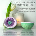 Hallu Tropical Beach Geode Bath Bomb, 85 G Each, Pack of 6