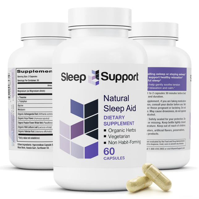 Sleepsupport - Natural Sleep Aid for Adults to Help Promote Calm and Relaxation 