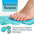 Slipx Solutions Extra Long Deep Foot Massager Bath Tub & Shower Mat 38X17 | Non-Slip, 188 Suction Cups | Feels Great on Tired Feet, Looks like