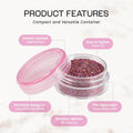 Beauticom 40 Pieces 3G/3ML Empty Clear Container Jars with MultiColor Lids for Powder Makeup, Cream, Lotion, Lip Balm/Gloss, Cosmetic Samples
