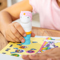 Melissa & Doug Sticker WOW!™ 24-Page Activity Pad and Sticker Stamper, 300 Stickers, Arts and Crafts Fidget Toy Collectible Character – Unicorn -