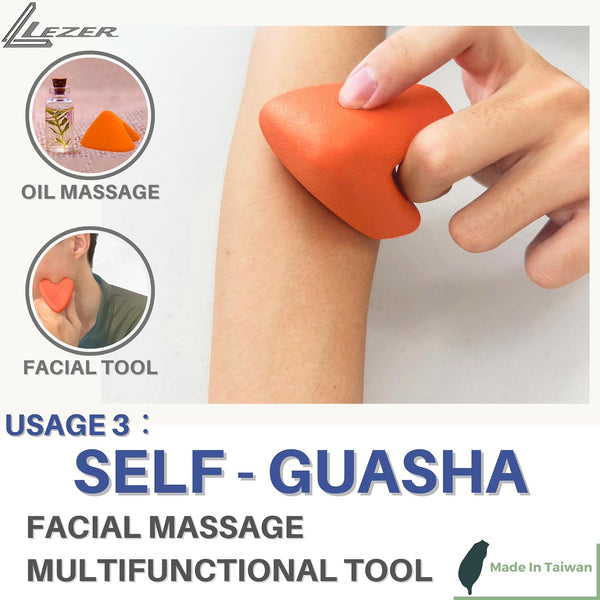 LEZER Trigger Massage Point, Manual Massage Ball, Hip Hook, Muscle Knot Release Tool, Deep Tissue Relief, Hip Flexor Iliacus Back Psoas Hand Foot