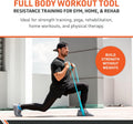 Body Sport Exercise Band, 5 in. x 6 yd., Light Blue, Resistance – Professional Bands for Home Fitness & Gym Exercises Workout Rehab Equipment