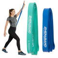 THERABAND High Resistance Bands, Set of 2 Elastic Super Bands for Improving Flexibility, Injury Rehab, & Full Body Workouts, Heavy Duty Stretch