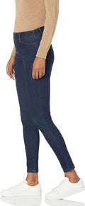 Amazon Essentials Women's Pull-On Mid Rise Stretchy Knit Jegging (Available in Plus Size) Large Dark Wash
