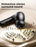 Wireless Earbuds, Bluetooth Ear Buds with Big Bass Stereo Sound, 48 Hours Playtime, Lightweight In-Ear Fit Earphones, IPX7, Hands-Free Calls with