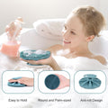 INNERNEED Food-Grade Soft Silicone Body Scrubber Shower Brush, Dark Green | Handheld Cleansing Skin Brush, Gentle Exfoliating and Lather Well,