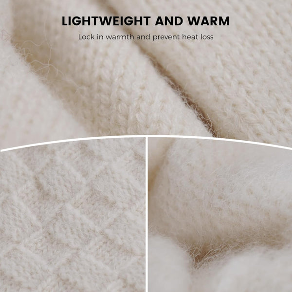 Winter Gloves for Women Thermal Knit Elastic Soft Warm Touch Screen Friendly Glove for Cold Weather