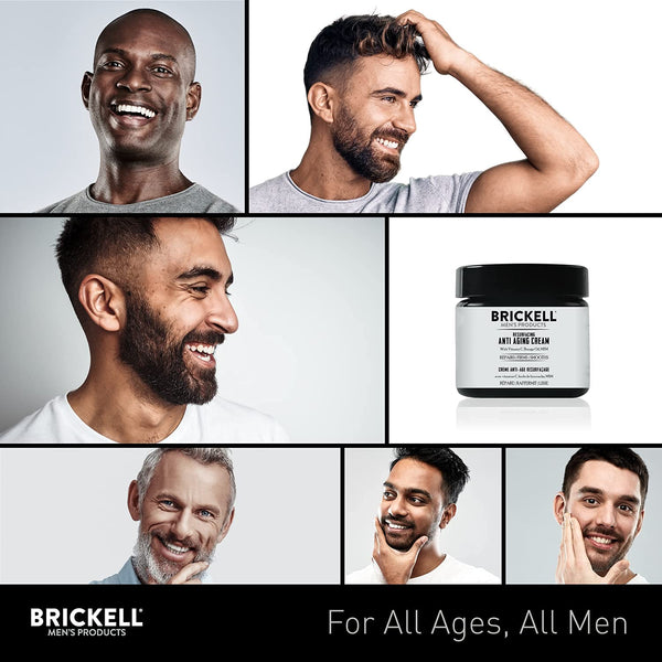 Brickell Men'S Products Resurfacing Anti-Aging Face Cream for Men, Natural and Organic Face Moisturizer, Vitamin C Cream for Wrinkles, 2 Ounce,