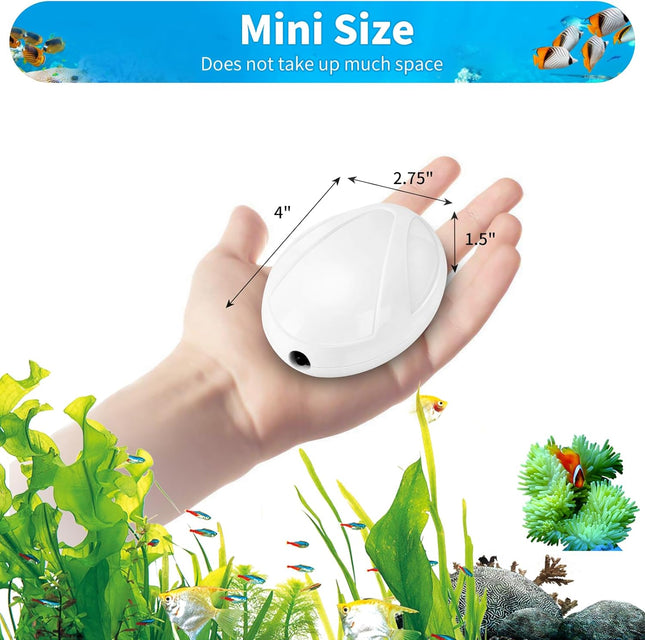 AQUANEAT Aquarium Air Pump, 20 Gallon Fish Tank Air Pump, Fish Bubbler, Hydroponic Oxygen Aerator, with Airline Tubing, 