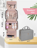 BALHLHG Toiletry Bag for Women With Hanging Hook, Medium Travel Makeup Organizer, Water-resistant Cosmetic Toiletries Bag for Bathroom, Trip,