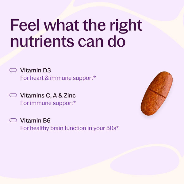 New Chapter Women'S Multivitamin 50 plus for Cellular Energy, Heart & Immune Support with 20+ Nutrients + Astaxanthin - Every Woman'S One Daily
