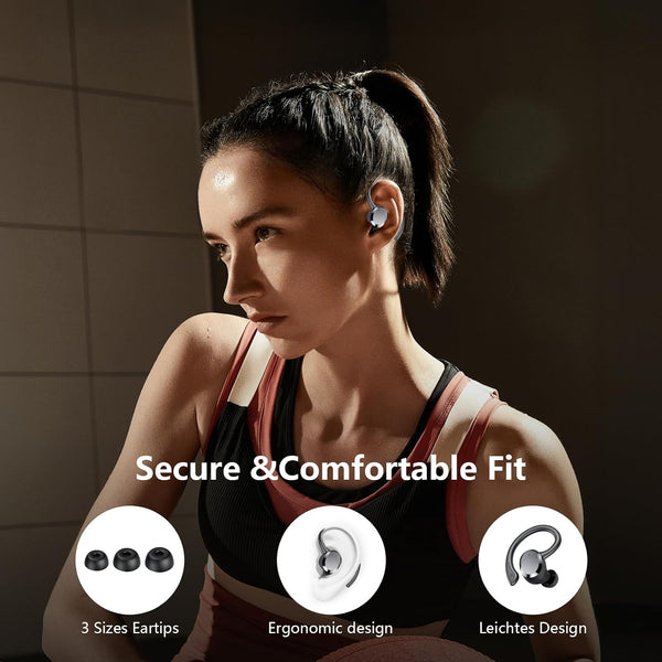 Wireless Earbuds, Earbuds Bluetooth 5.4, Bluetooth Headphones 68Hrs Playtime Sport Earphones with LED Display ENC Noise Cancelling Mic, IPX7