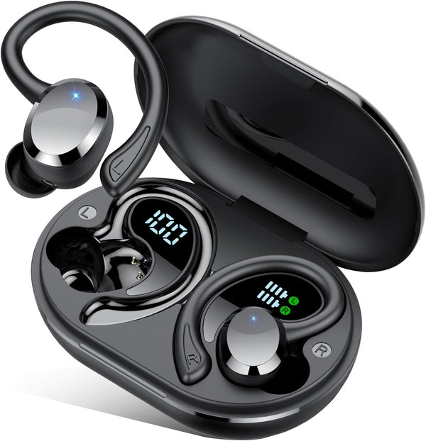 Wireless Earbuds, Earbuds Bluetooth 5.4, Bluetooth Headphones 68Hrs Playtime Sport Earphones with LED Display ENC Noise Cancelling Mic, IPX7