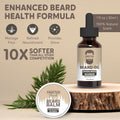 Beard Care Kit - Softer, Smoother, Moisturized Beard - Beard Oil and Balm - Gift Set (Sandalwood Bourbon) Sandalwood Bourbon 2 Piece Set