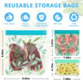 10 Pack Dishwasher Safe Reusable PEVA Food Storage Bags, Leak proof Reusable Freezer Bags for Food Storage Home Organization Traval & Make-up BPA