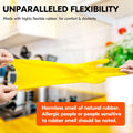 Vgo... 1-Pair Reusable Household Gloves, Rubber Dishwashing Gloves, Extra Thickness, Long Sleeves, Kitchen Cleaning, Working, Painting, Gardening,