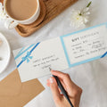 Juvale Blank Gift Cards - 36-Pack 4 x 6 in Blue 250 GSM & Envelopes - Customizable Gift Certificates for Business, Salon & Spa - Paper