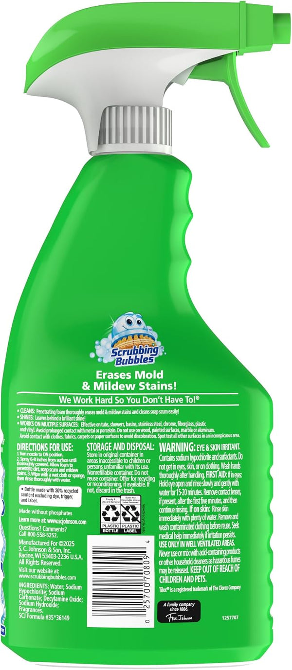 Scrubbing Bubbles Foaming Bleach Bathroom Cleaner, 32oz 32 Ounce (Pack of 1)