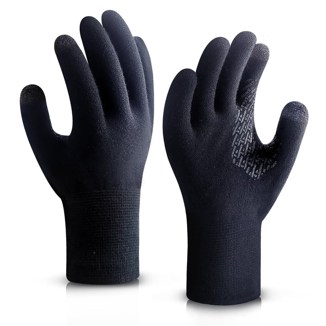 Ultra-Thin Liner Gloves, Touchscreen Weather Warm Knit Winter Glove for Hiking, 