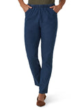 Chic Classic Collection Women's Stretch Elastic Waist Pull-On Legging Pant 16 Petite Mid Shade Denim