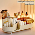 360ÃÂ° Rotating Vanity Makeup Organizer with Brush Holder, Large Spinning Cosmetic Storage for Skincare, Perfumes and Lotions