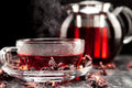 Hibiscus Tea 1LB (16Oz) 100% CERTIFIED Organic Hibiscus Flowers Herbal Tea (WHOLE PETALS), Caffeine Free in 1 lbs. Bulk Resealable BPA-free Bags