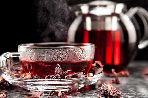 Hibiscus Tea 1LB (16Oz) 100% CERTIFIED Organic Hibiscus Flowers Herbal Tea (WHOLE PETALS), Caffeine Free in 1 lbs. Bulk Resealable BPA-free Bags