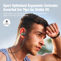 Boean Wireless Headphones Workout Headphones Bluetooth 5.3 with IPX7 Rating Workout Running Headphone with 16 Hours Bluetooth Earbuds for Man