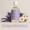 Deep Steep Lavender Chamomile Bubble Bath for Women, Hypoallergenic, Clinically Tested, Clean Formula for Sensitive Skin, Sulfate-Free, 17 fl oz