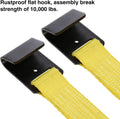 Trekassy Tow Dolly Straps for Car with Flat Hooks-2 Pack, Heavy Duty Car Tire Bonnet Net Fits 14"-17" Tires, 10, 000 Lbs Break Strength, Includes