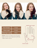 Dimore 3 Pairs Winter Gloves for Women Cold Weather Girls with Touch Screen Fingers Warm Thick Texting Bulk Whole