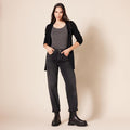Amazon Essentials Women's Lightweight Long-Sleeve Open-Front Long Cardigan Sweater, Regular Fit X-Large Black