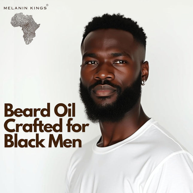 Melanin Kings Beard Oil for Black Men - Specialized Formula for Black Men - with