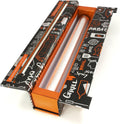 ChicWrap BBQ Tools Refillable Foil Dispenser - One 12"x 30' Roll of Professional Grade Aluminum Foil - Reusable Dispenser w/Slide Cutter - Kosher