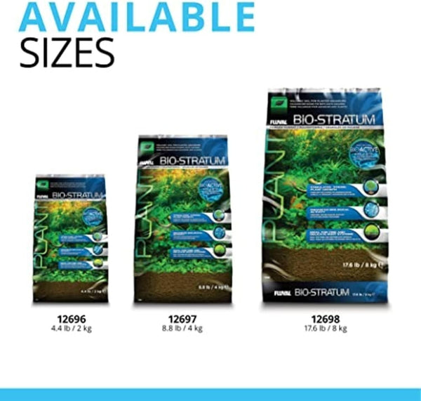 Fluval 12697 Natural Mineral-Rich Volcanic Soil Bio Stratum for Planted Tanks, 8.8 lbs. - Aquarium Substrate for Healthy Plant Development,