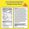 Maruchan Instant Lunch Ramen Noodles, Cheddar Cheese Flavor – Japanese-Style Instant Noodle Soup, Easy Meal Ready in 3 Minutes – 2.25 Oz. (12 Pack)