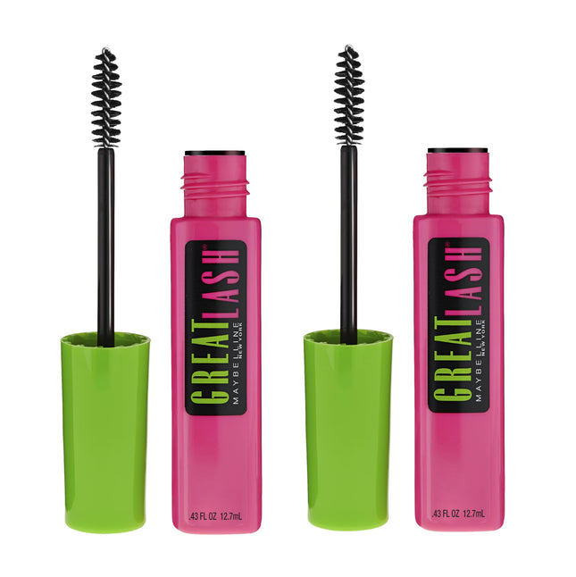 Maybelline Great Lash Washable Mascara Makeup, Volumizing Lash-Doubling Formula 