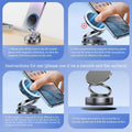 Vacuum Magnetic Phone Holder One-Handed Operation Foldable Adjustable Magnetic Phone Holder 360ÃÂ°Rotation for Car/Bathroom/Gym/Kitchen Multi-Scene