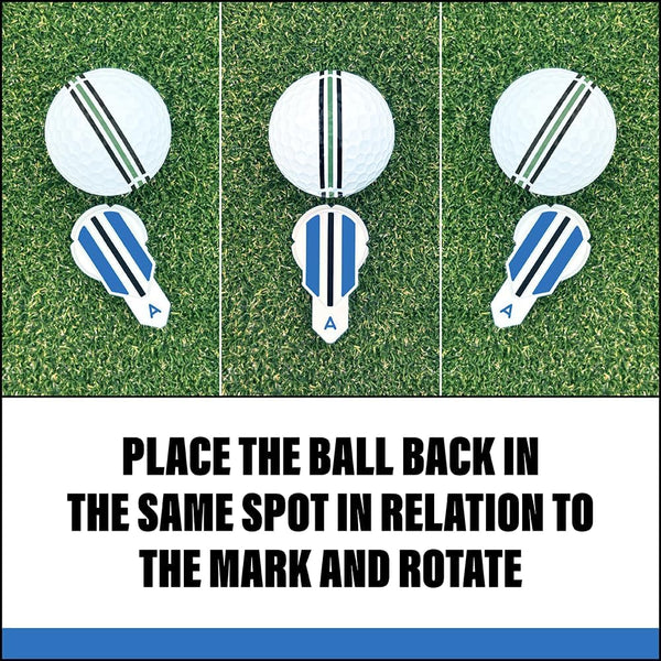 Putting Alignment Aid Tool - Golf Ball Marker - Rotate to Aim - Golf Gift Accessory for Men & Women Golfers - USGA Compliant 1