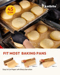 Katbite Unbleached Parchment Paper Roll, 15in x 242ft, 300 Sq.Ft, Non-Stick with Serrated Cutter for Baking, Cooking, Air Fryer 15 in x 242 ft