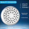High Pressure Shower Head - Powerful Bathroom Pressure Boosting Showerhead - Perfect Universal Replacement for Rain Shower Heads(Chrome)