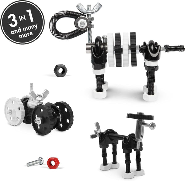 The off Bits Build Your Own Zebra Robot Model, Gift Ideas, STEM Building Toy for Kids 6-9+, Educational Engineering Kit, Construction & Creative