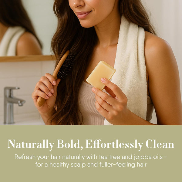 360Feel Original Shampoo Bar - Nourishing and Moisturizing Anti-Dandruff Natural Shampoo Bar - Handmade with Essential Oils - Travel Friendly and