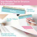 Sweetzer&Orange Daily & Weekly To Do List Notepad, 52 pages, Teal