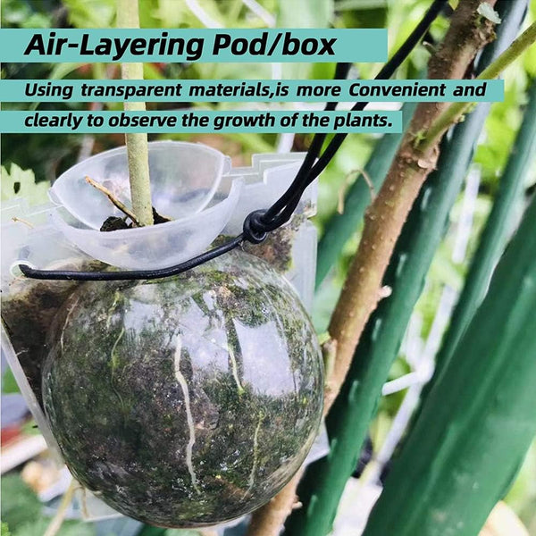 Air Layering pods, Reusable Plant Rooting Device Plant Rooting Grow Box High Pressure Propagation Ball Grafting Device Botany Root Controller