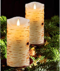 Flameless Battery Operated LED Candles 3D Wick With10Key Button Remote Control 24-Hour Timer Set of 2 Electric Flickering Pillar Real Waxï¼Wedding,
